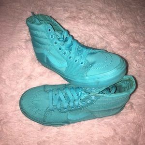 Teal Sk8-Hi Vans